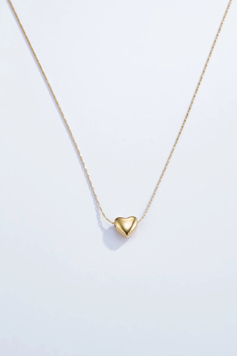 Collier mini cœur doré