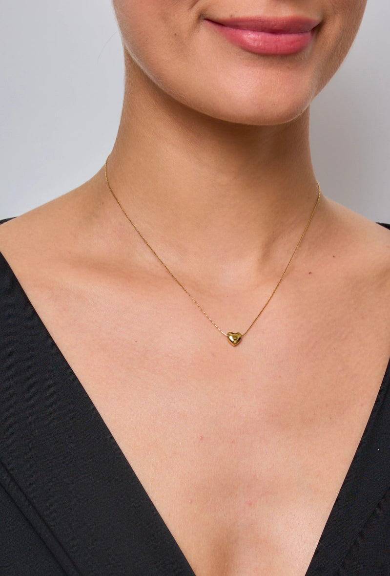 Collar Mini Corazón Dorado