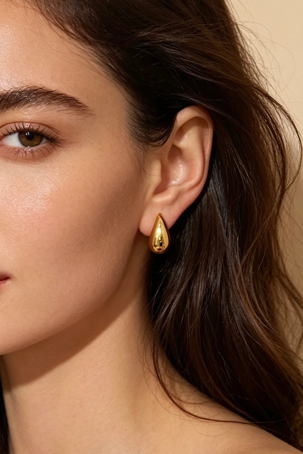 Pendientes de Gota Dorada