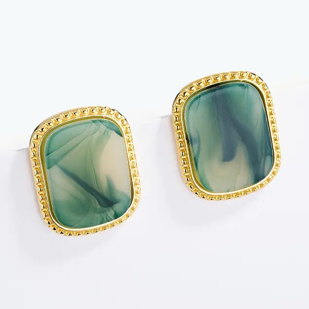 Pendientes Esmeralda Brumosa