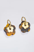 Pendientes Flor Carey y Dorados