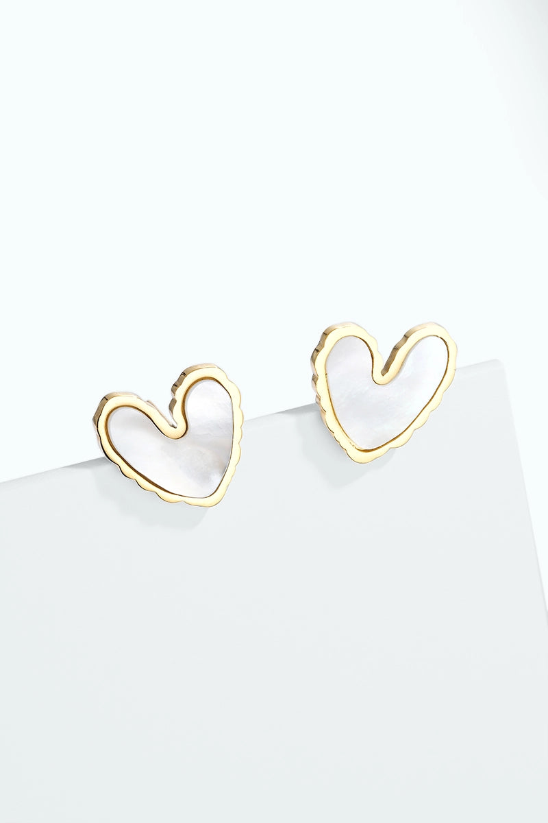 Pendientes de Corazón con Nácar