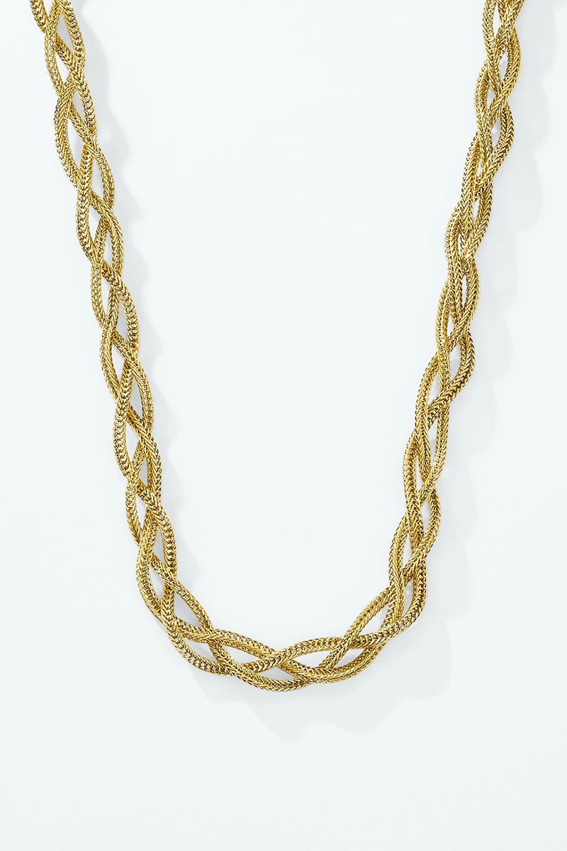 Collar Trenzado Dorado