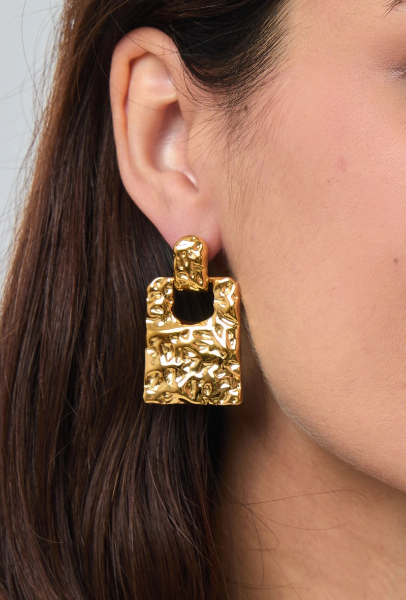 Pendientes Golden Statement