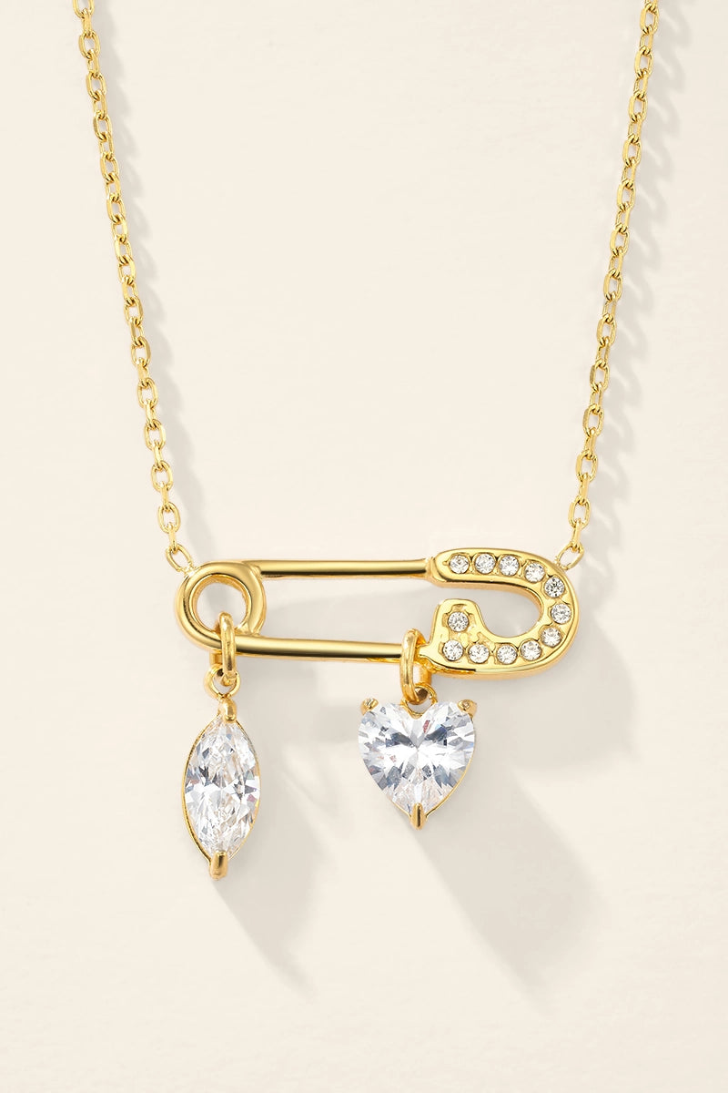 Collar Imperdible Corazón