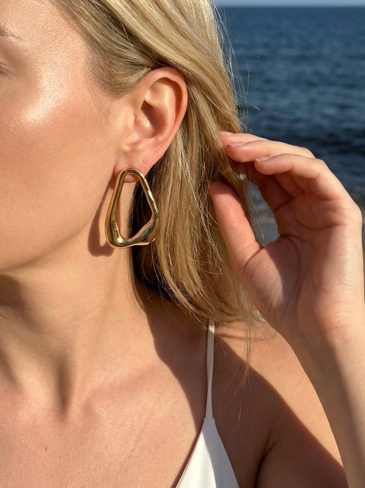 Pendientes Gota Doradas