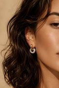 Pendientes Aro Círculo Brillante